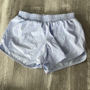 light blue shorts